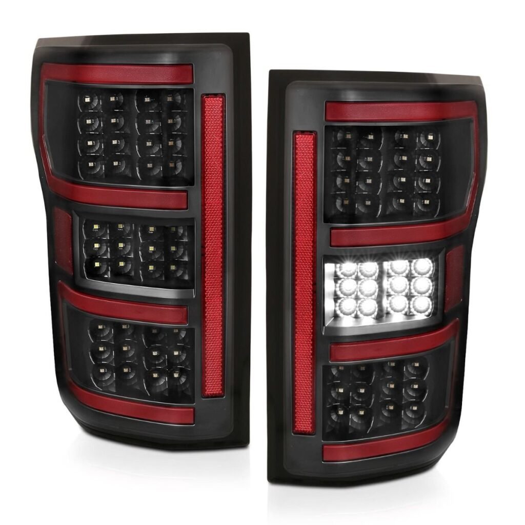 Ford F-150 18-20 Full Led Taillights W/ Black Housing