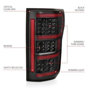 Ford F-150 18-20 Full Led Taillights W/ Black Housing - Image 5