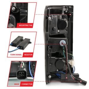 Ford F-150 18-20 Full Led Taillights W/ Black Housing - Image 6