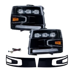 2007-2013 Chevrolet Silverado LED Projector Headlights (pair) - Image 7