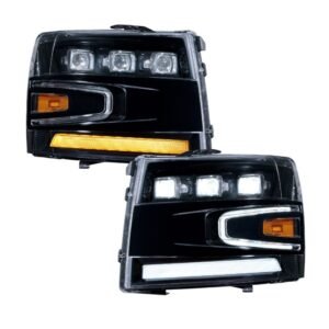 2007-2013 Chevrolet Silverado LED Projector Headlights (pair) - Image 1