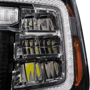 2014-2018 GMC Sierra 1500 LED Reflector Headlights (pair) - Image 10
