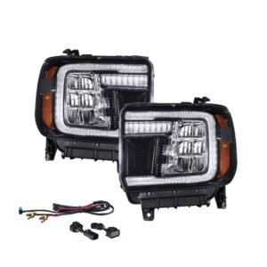 2014-2018 GMC Sierra 1500 LED Reflector Headlights (pair) - Image 7