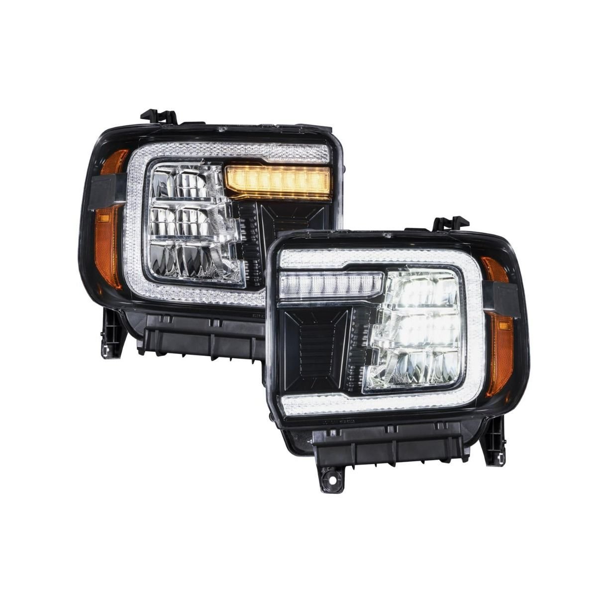 2014-2018 GMC Sierra 1500 LED Reflector Headlights (pair) - Image 1