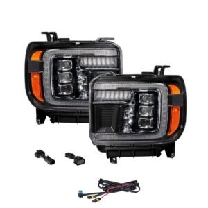 2015-2019 GMC Sierra 2500/3500 LED Projector Headlights (pair) - Image 2