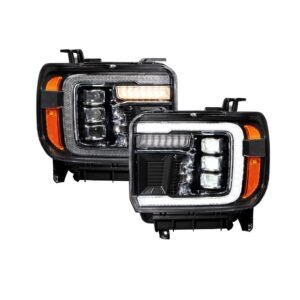 2015-2019 GMC Sierra 2500/3500 LED Projector Headlights (pair) - Image 1