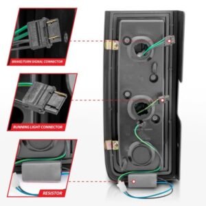 Hummer H2 SUV 03-09 Led Tail Lights Smoke - Image 4