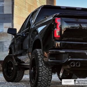 Chevy Silverado 1500 19-23 (Replaces OEM Halogen Tail Lights ONLY) Tail Lights OLED Red Smoked - Image 8