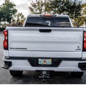 Chevy Silverado 1500 19-23 (Replaces OEM LED Tail Lights ONLY) Tail Lights OLED Red Smoked - Image 2