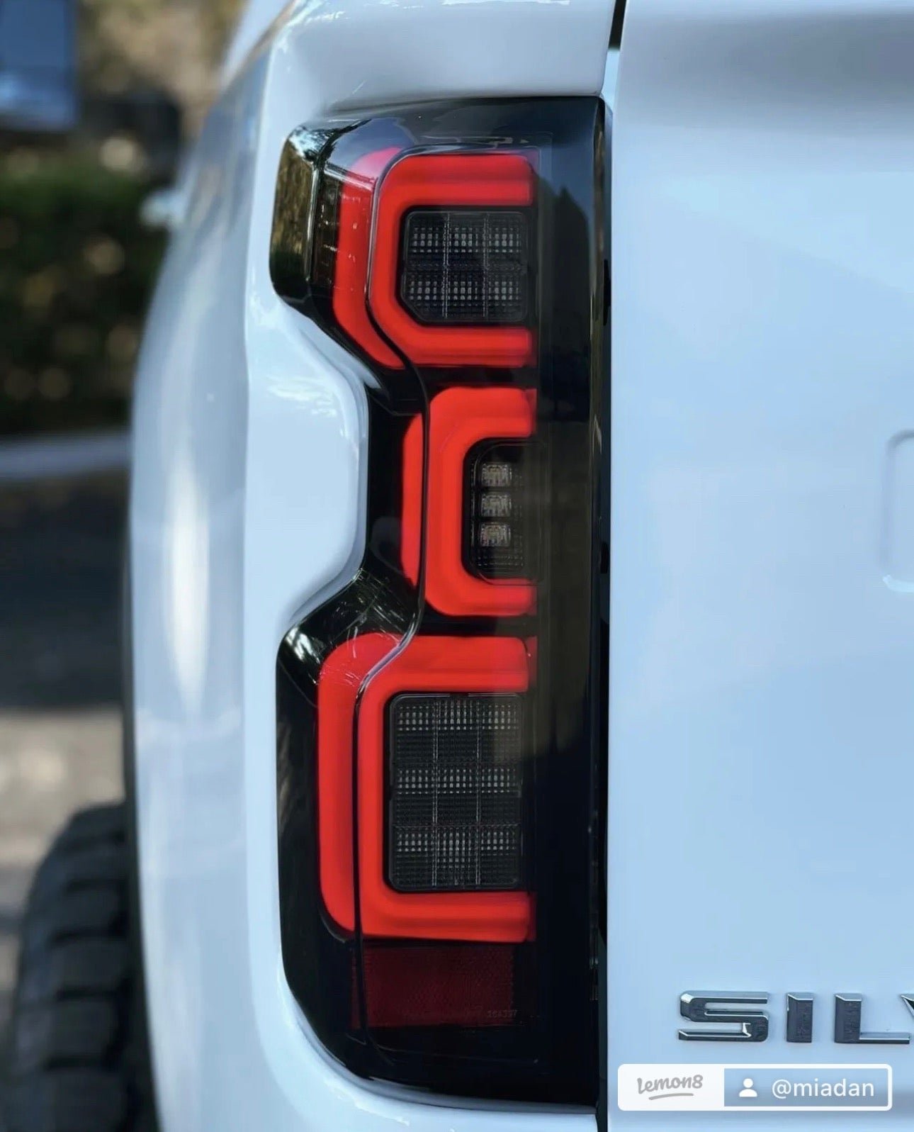 Chevy Silverado 1500 19-23 (Replaces OEM Halogen Tail Lights ONLY) Tail Lights OLED Smoked - Image 5