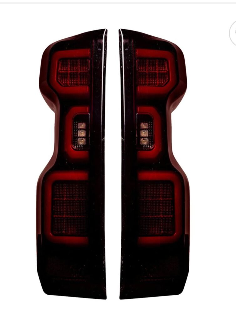 Chevy Silverado 1500 19-23 (Replaces OEM LED Tail Lights ONLY) Tail Lights OLED Red Smoked