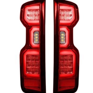 Chevy Silverado 1500 19-23 (Replaces OEM LED Tail Lights ONLY) Tail Lights OLED Red - Image 1