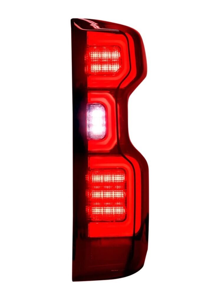 Chevy Silverado 1500 19-23 (Replaces OEM LED Tail Lights ONLY) Tail Lights OLED Red Smoked