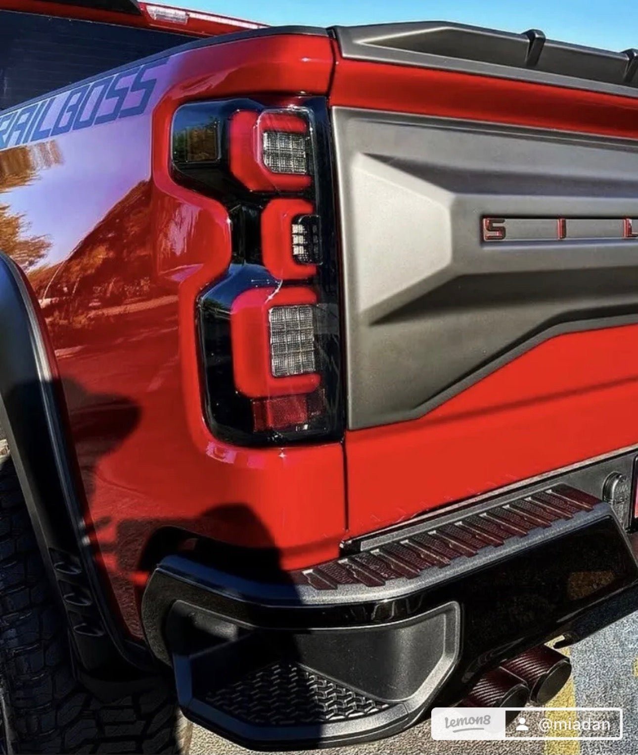 Chevy Silverado 1500 19-23 (Replaces OEM LED Tail Lights ONLY) OLED Smoked - Image 1