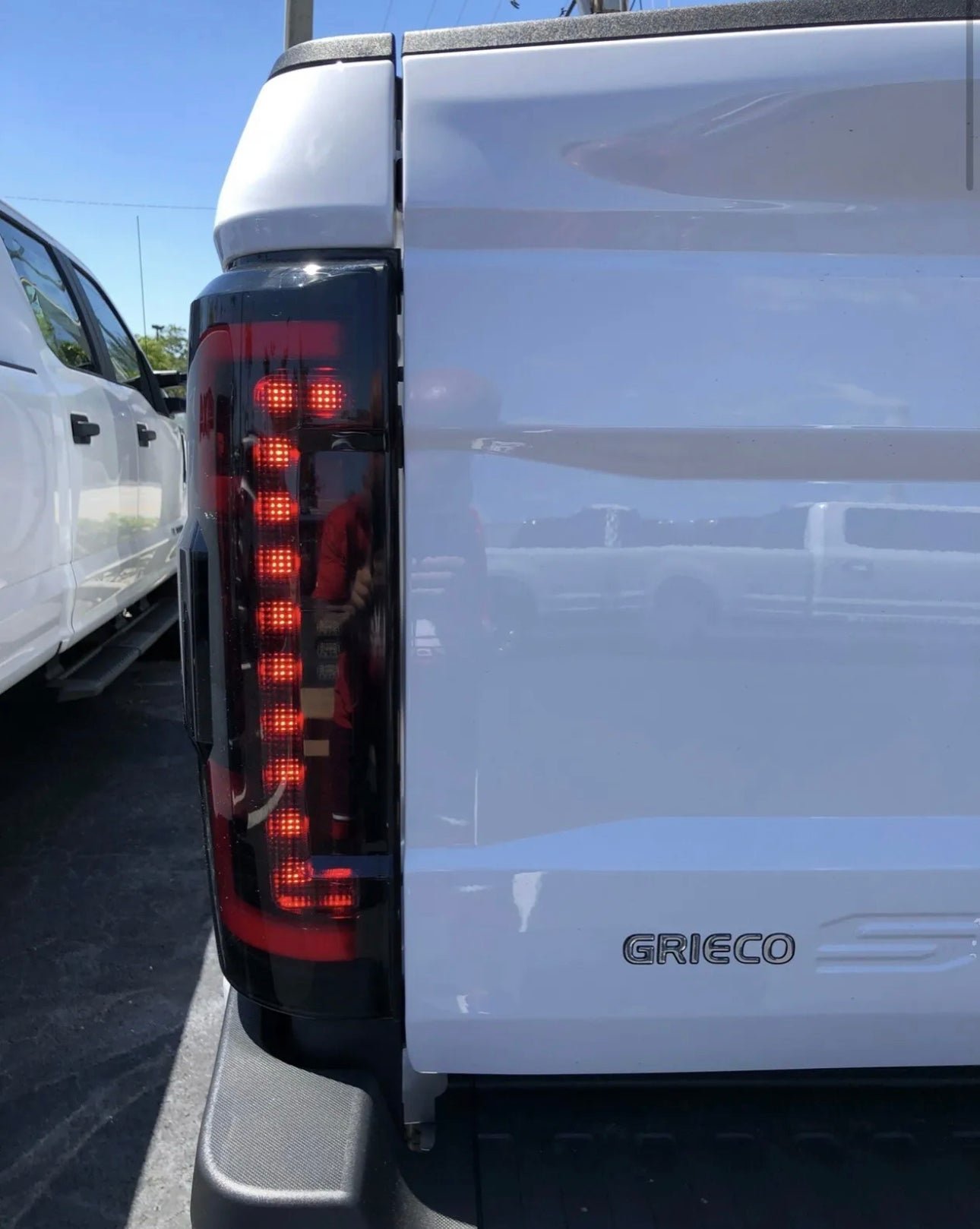 Ford Super Duty 20-22 (Replaces OEM Halogen) Tail Lights OLED in Red - Image 3