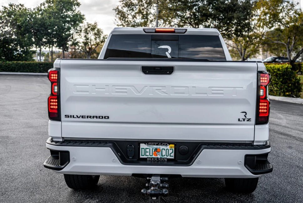 Chevy Silverado 1500 19-23 (Replaces OEM LED Tail Lights ONLY) Tail Lights OLED Red