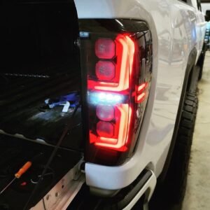 Fits GMC Sierra 1500 2019-21/2500 3500 20-21 Replaces OEM LED Tail Lights Smoked - Image 9
