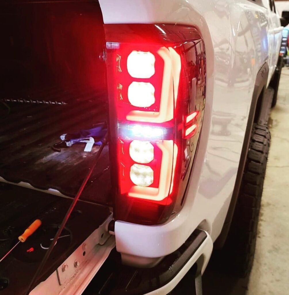 Fits GMC Sierra 1500 2019-21/2500 3500 20-21 Replaces OEM LED Tail Lights Smoked