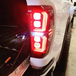 Fits GMC Sierra 1500 2019-21/2500 3500 20-21 Replaces OEM LED Tail Lights Smoked - Image 8