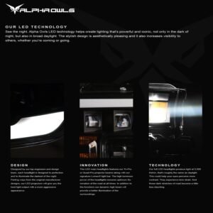 Alpha Owls 2007-2013 Toyota Tundra Quad-Pro Series LED Projector Headlights - Image 3