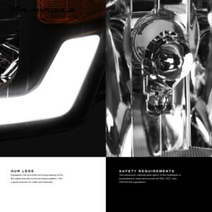 Alpha Owls 2006-2011 Honda Civic 4DR LM Series Headlights (Crystal Headlights Black housing w/ LumenX Light Bar) - Image 5