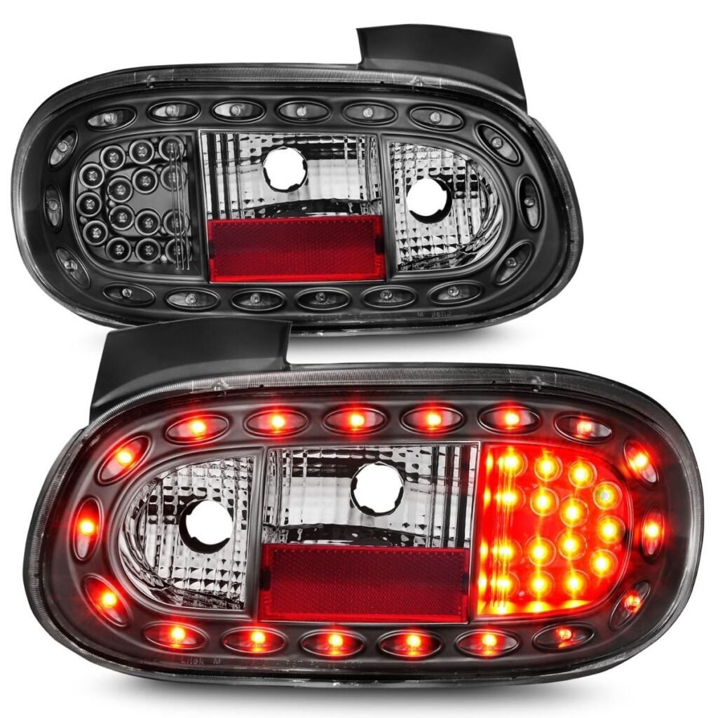 Mazda Miata 98-05 Led Tail Lights W/ Black Housing