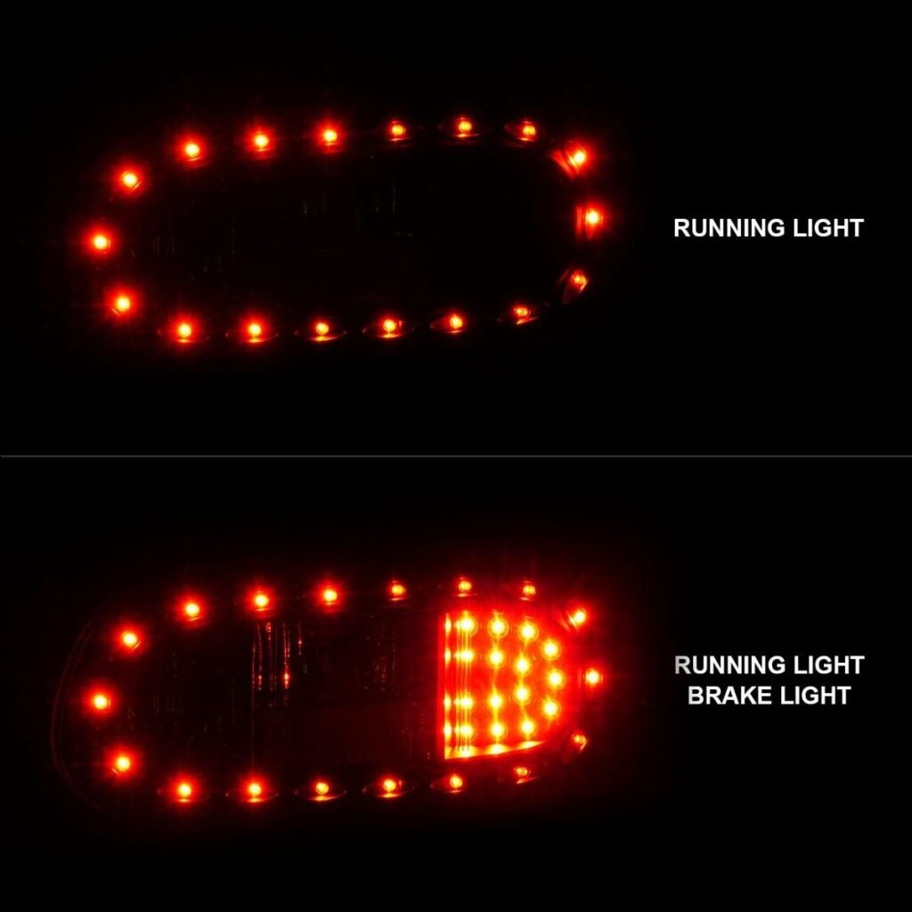 Mazda Miata 98-05 Led Tail Lights W/ Black Housing