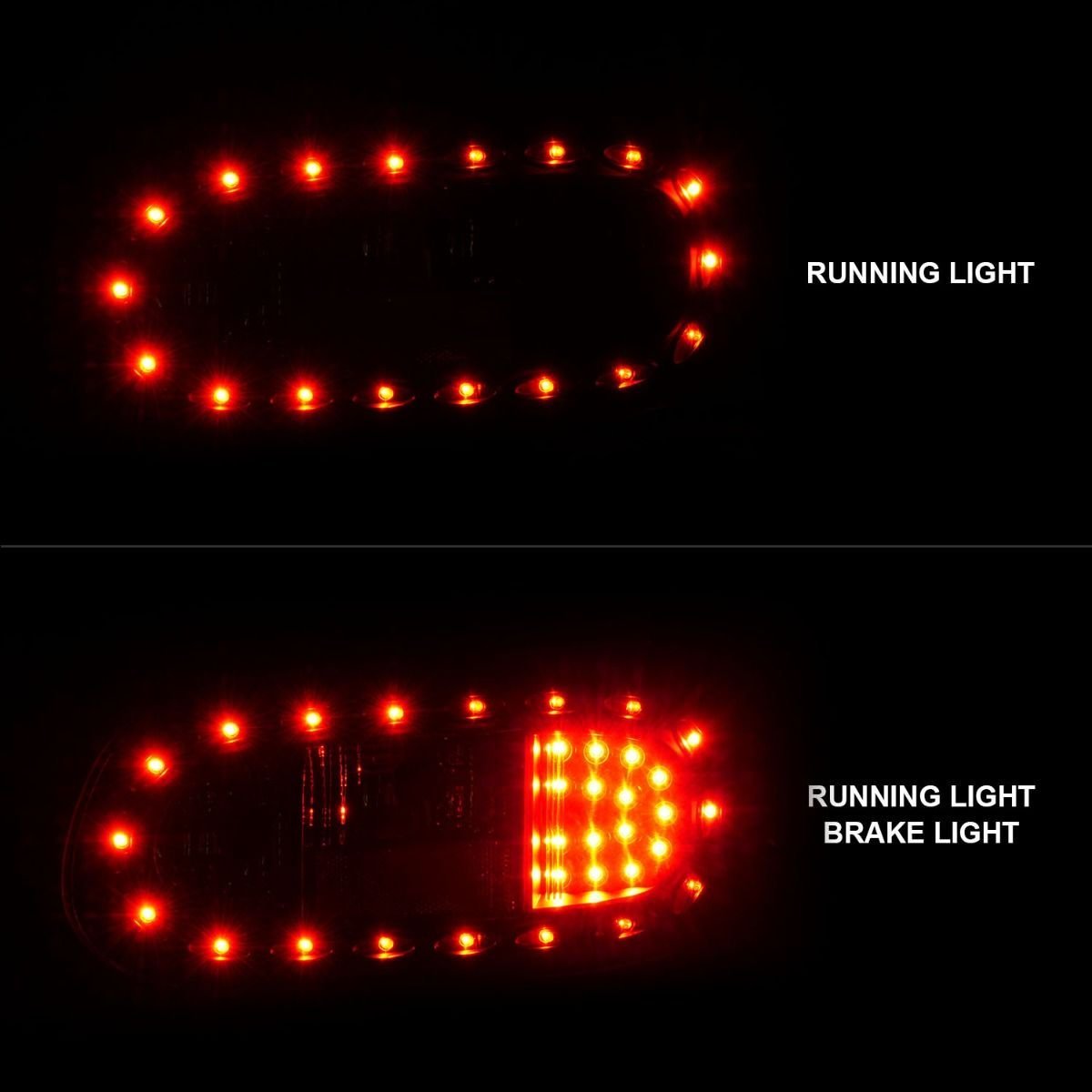 Mazda Miata 98-05 Led Tail Lights W/ Black Housing - Image 6