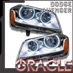 Oracle Lighting 2008-2014 Dodge Avenger SE/SXT Pre-assembled SMD Halo Headlights - Image 1