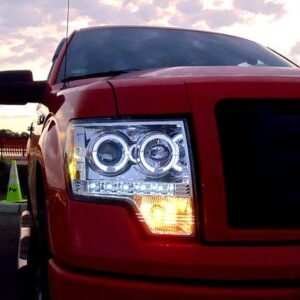 Ford F150 & Raptor 09-14 Projector Headlights in Clear/Chrome - Image 4