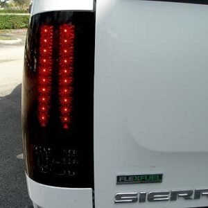 GMC Sierra 07-13 Tail Lights LED in Smoked - Image 4