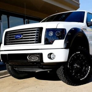 Ford F150 & Raptor 09-14 Projector Headlights CCFL Halos & DRL Smoked/Black - Image 4