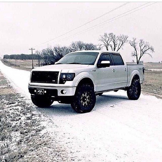 Ford F150 & Raptor 09-14 Projector Headlights CCFL Halos & DRL Smoked/Black