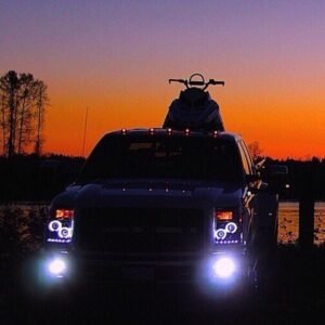 Ford Super Duty F250/350/450/550 11-16 Projector Headlights CCFL Halos & DRL Clear/Chrome - Image 4