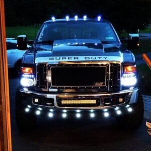 Ford Super Duty 08-10 Projector Headlights CCFL Halos/DRL Smoked/Black - Image 5