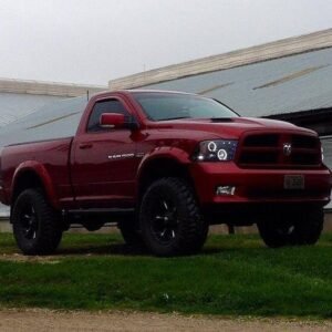 Dodge RAM 1500 09-19 2500/3500 10-18 Projector Headlights CCFL Halos & DRL Smoked/Black - Image 4