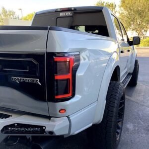 2015-2017 Recon 264268LEDBK Tail Lights Oled in for Ford F150/raptor Smoked - Image 3