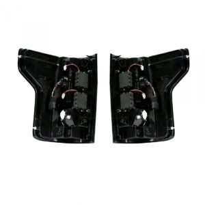 Fits Ford F150 18-20 (Replaces OEM Halogen) OLED tail Lights Red Smoke By RECON - Image 7
