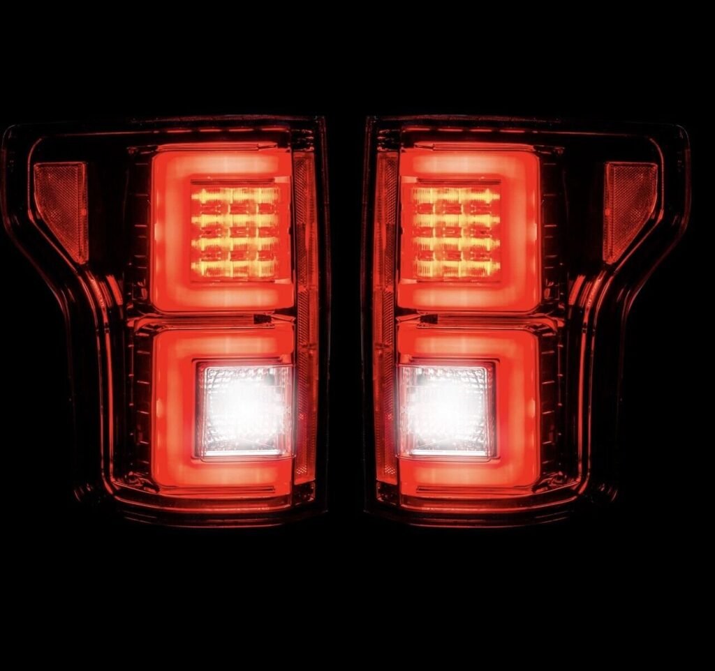 Fits Ford F150 18-20 (Replaces OEM Halogen) Tail Lights OLED Red By RECON