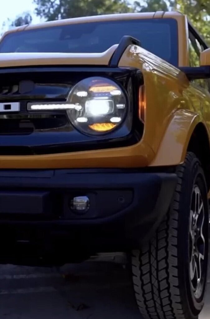 Fits 2021-2023 Ford Bronco Infiniti Xb Led Headlights /White DRL By Coplus