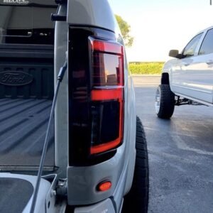 2015-2017 Recon 264268LEDBK Tail Lights Oled in for Ford F150/raptor Smoked - Image 5