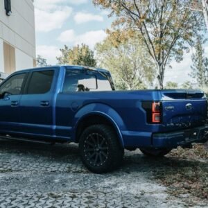 Fits Ford F150 18-20 (Replaces OEM Halogen) OLED tail Lights Red Smoke By RECON - Image 4