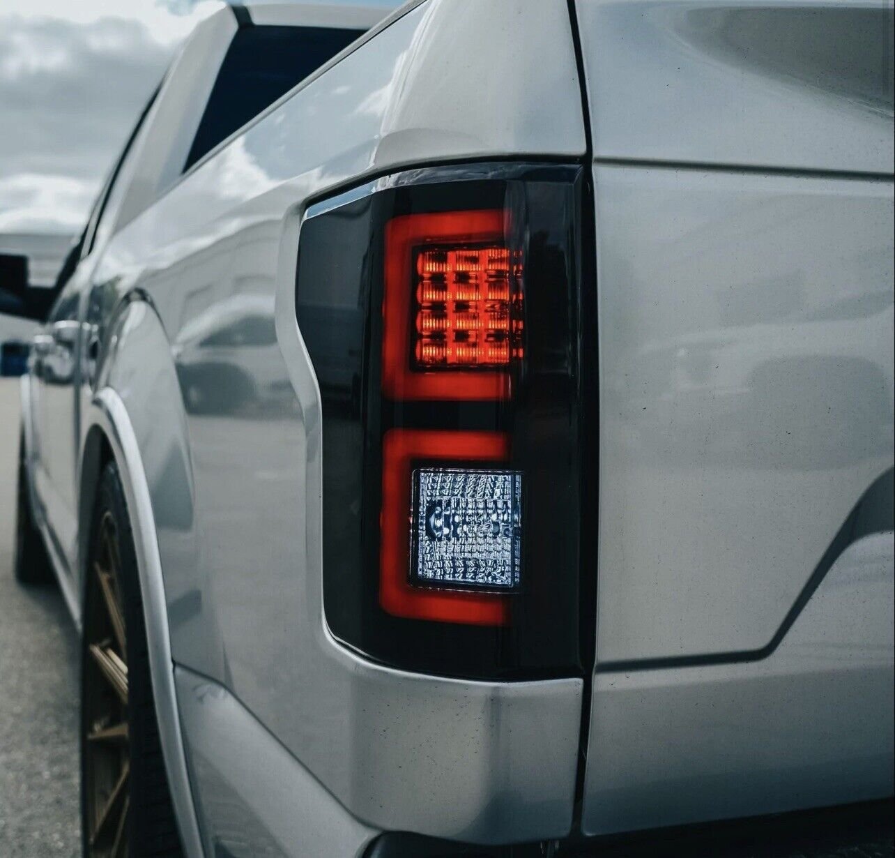 Fits Ford F150 18-20 (Replaces OEM Halogen) Tail Lights OLED Red By RECON - Image 1
