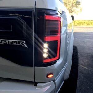 2015-2017 Recon 264268LEDBK Tail Lights Oled in for Ford F150/raptor Smoked - Image 6