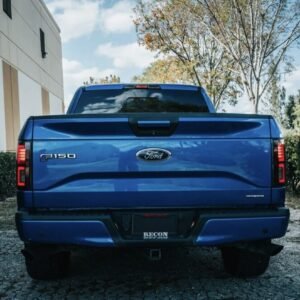 Fits Ford F150 18-20 (Replaces OEM Halogen) OLED tail Lights Red Smoke By RECON - Image 3