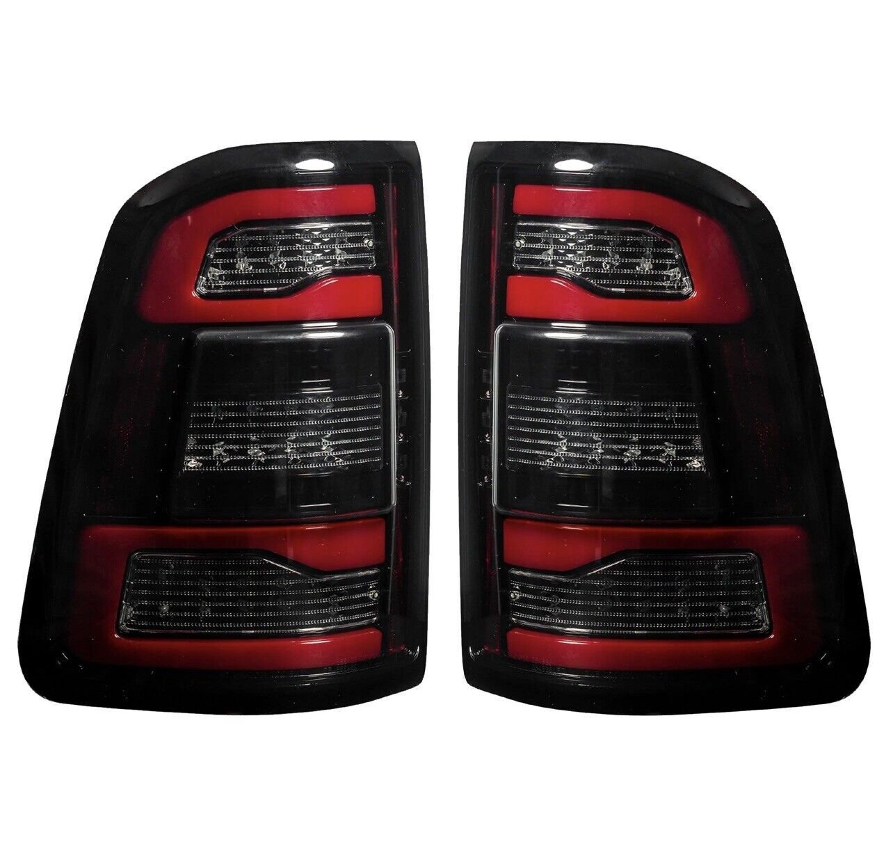 Fits Dodge RAM 1500 19-21 OLED Tail Lights Replaces OEM Halogen Scanning Amber - Image 3