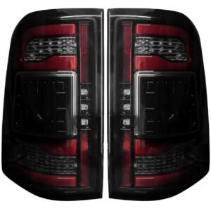 19-21Fits Dodge Ram 1500 OLED Tail Lights Scanning Turn Signal No Sensor Smoked - Image 1