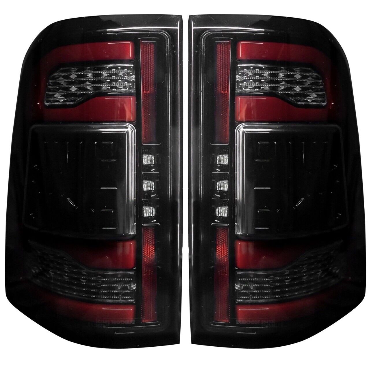 19-21Fits Dodge Ram 1500 OLED Tail Lights Scanning Turn Signal No Sensor Smoked - Image 1