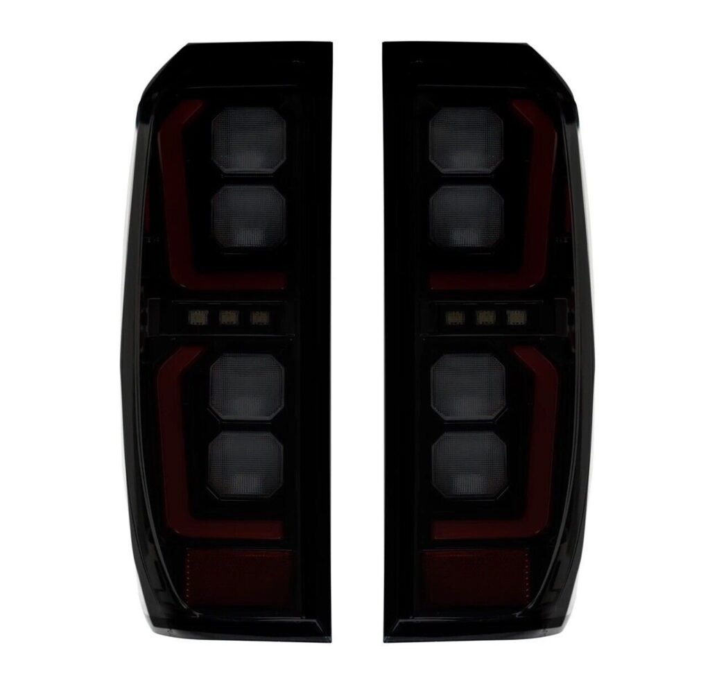 Fits GMC Sierra 1500 2019-21/2500 3500 20-21 Replaces OEM LED Tail Lights Smoked