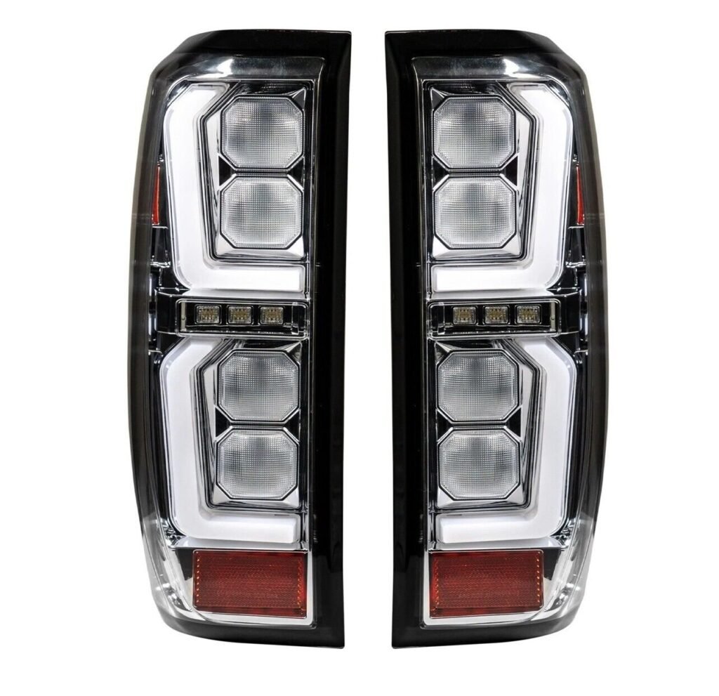 Fits GMC Sierra 1500 2019-21/2500 3500 20-21 Replaces OEM LED Tail Lights Clear